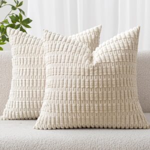 MIULEE Corduroy Decorative Throw Pi...