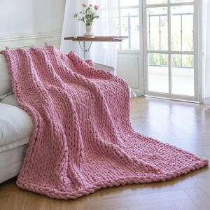 Chunky Knit Throw Blanket for Couch...