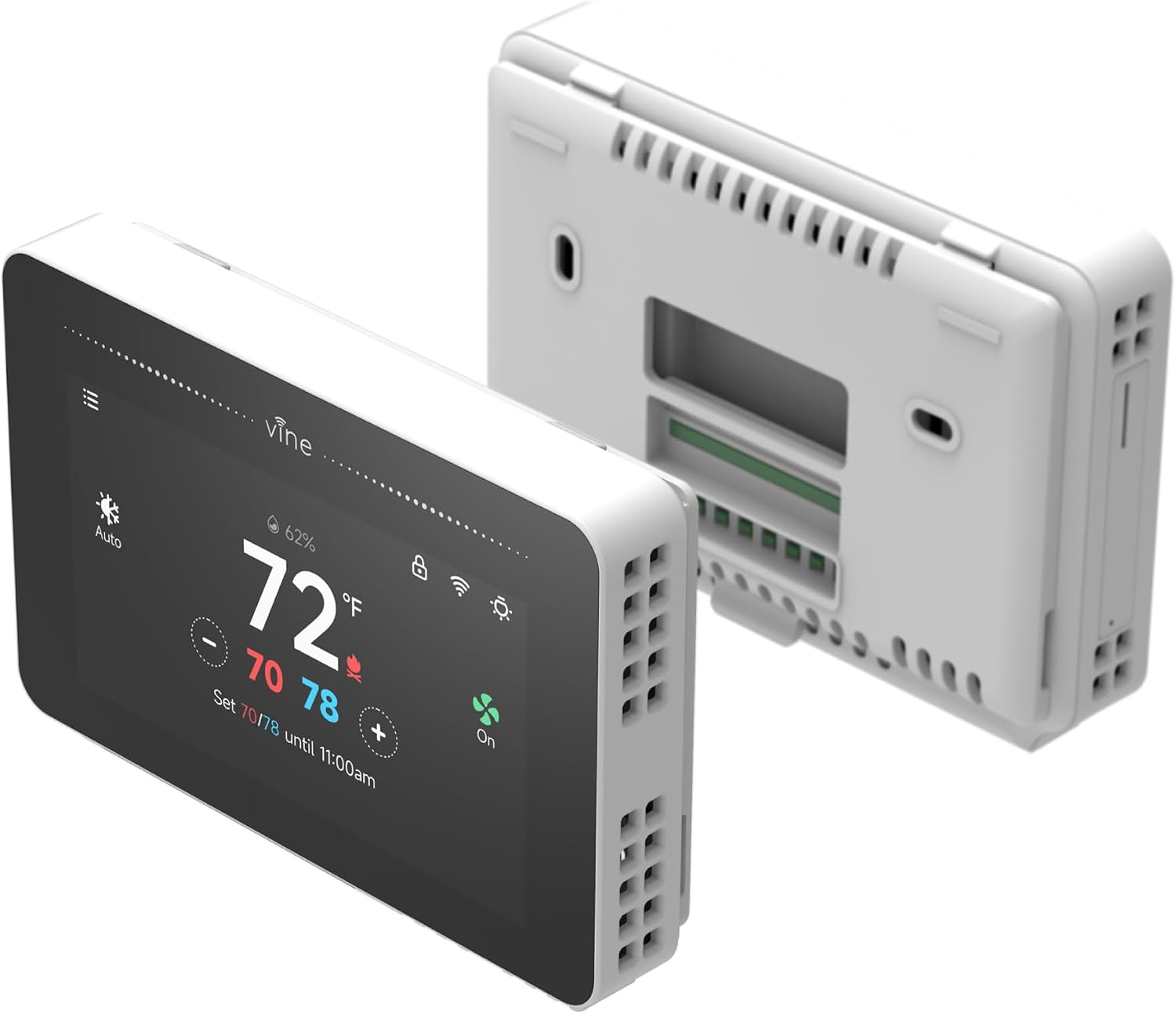 vine Programmable Thermostat for House with 4.3" Touch Screen, WiFi Smart Home Thermostat for AC and Heating, App/Voice Control, Compatible with Alexa and Google Assistant, C-Wire Required, TJ-919T - Image 9