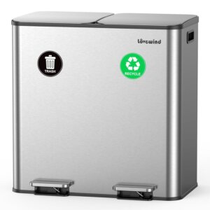 Lovewind Trash Can, 2 x 10.5 Gallon...