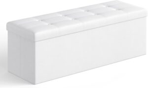 SONGMICS Storage Ottoman Bench, 43....