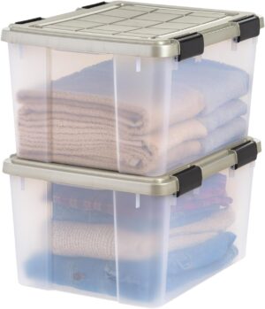 IRIS USA 2-Pack 44 Qt Storage Bins ...