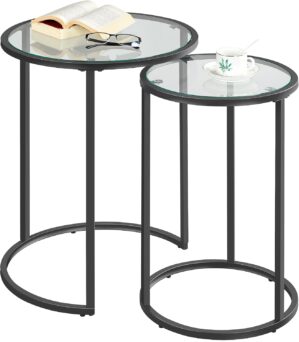 Yaheetech Round Nesting Side Tables...