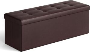SONGMICS Storage Ottoman Bench, 43....
