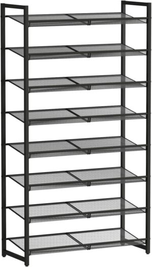 Shoe Rack, 8-Tier Metal Shoe Organi...
