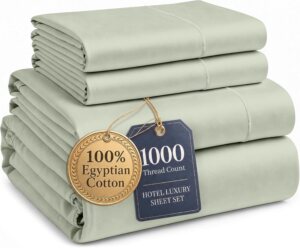 LANE LINEN King Bed Sheets 1000 Thr...