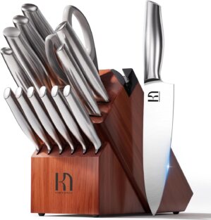 KnifeSaga 14 Pcs Knife Set with Blo...