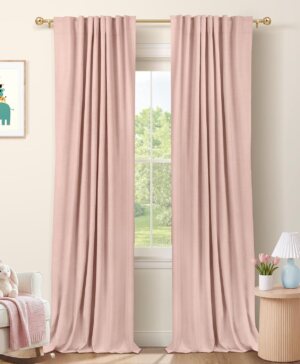 Blush Pink Total Blackout Curtains ...