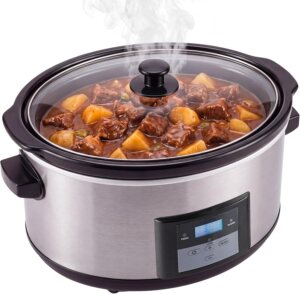 8.5 Qt Large Slow Cooker with Timer...