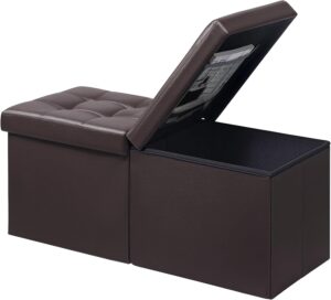 AmasSmile Footrest Ottoman Storage ...