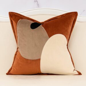Yangest Dark Orange Decorative Velv...