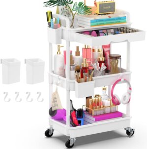 Goovilla 3 Tier Rolling Utility Car...