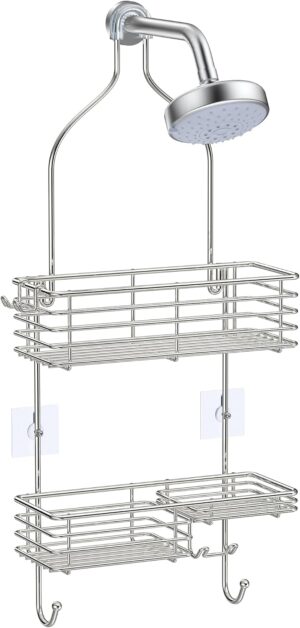 SMARTAKE Hanging Shower Head Caddy,...
