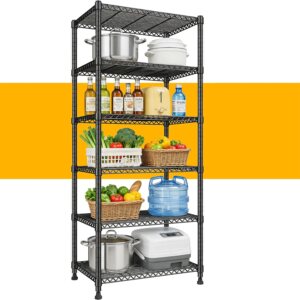 REIBII 72.2″ H Storage Shelve...