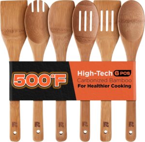 Riveira Dark Bamboo Wooden Spoons f...