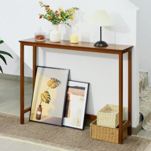 Bamboo Narrow Console Table, 39.4&#...