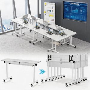 Folding Conference Table with Stora...