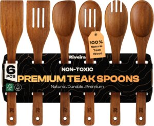 Riveira Teak Wooden Spoons for Cook...