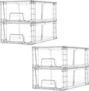 Vtopmart 4 Pack Stackable Clear Dra...