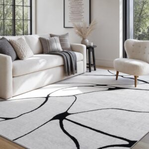YIHOUSE 6×9 Washable Modern Ab...