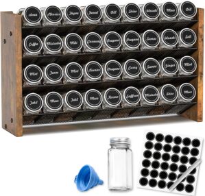 Spice Rack Organizer with 36 Glass ...