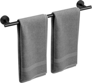 Matte Black Towel Bar, 24 Inch Bath...