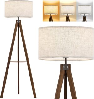 ELYONA Tripod Floor Lamp with Table...