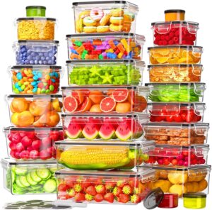 KEMETHY Large 50 PCS Food Storage C...