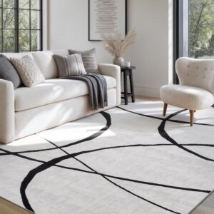 YIHOUSE 6×9 Washable Modern Ab...
