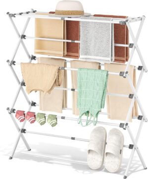 APEXCHASER 3-Tier Foldable Clothes ...