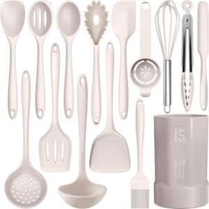 AOTHOD Silicone Cooking Utensils Se...