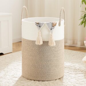 Artfeel Laundry Basket,Woven Cotton...