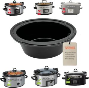 6 Quart oval Slow Cooker Ceramic Po...