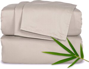 Pure Bamboo King Sheets, Genuine 10...