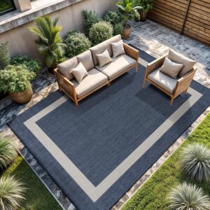 CAMILSON Outdoor Rug 6×9, Mode...
