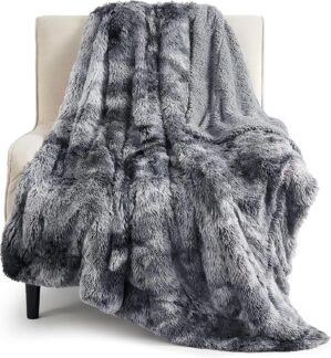 Bedsure Faux Fur Fluffy Fleece Sher...