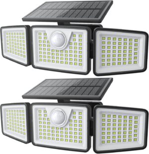 daphino 2500LM Solar Lights, Motion...