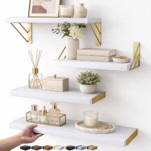 BAYKA Wall Shelves for Bedroom Deco...