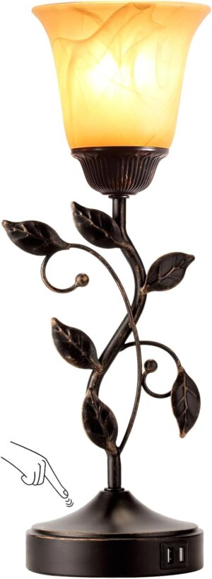 Touch Control Leaf Vintage Table La...