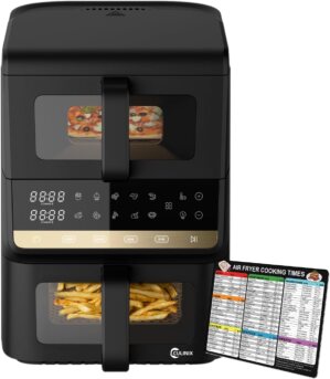 10.5QT Dual-Basket Air Fryer 10-in-...