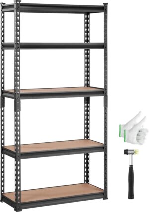 VEVOR Storage Shelves 5-Tier Adjust...