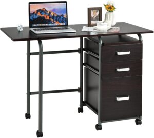 Tangkula Folding Computer Desk with...