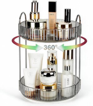 360 Rotating Makeup Organizer, 2 Ti...
