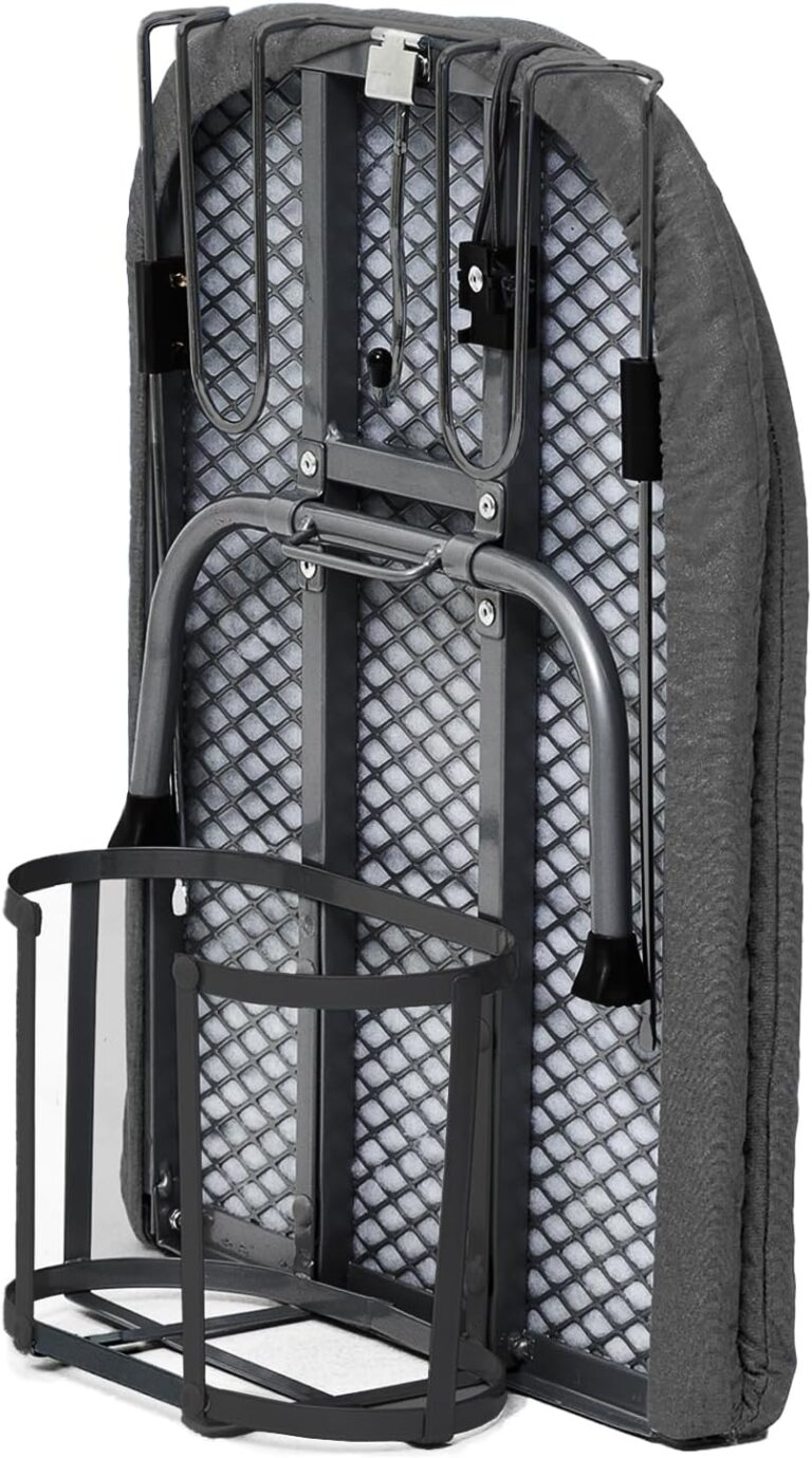 RAINHOL Black Foldable Tabletop Ironing Board with Iron Holder