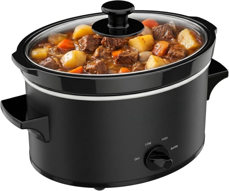 2 Qt Small Slow Cooker for 3+ Peoples-Black