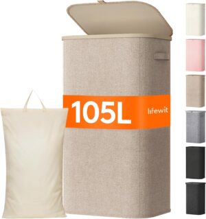 Lifewit 105L Large Laundry Basket w...