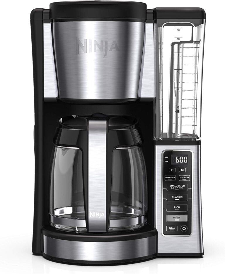 Ninja Fresh Brew Coffee Maker, 12 Cup Glass Carafe, Stainless Steel, CE251