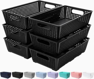 Tiawudi Stackable Woven Plastic Bas...