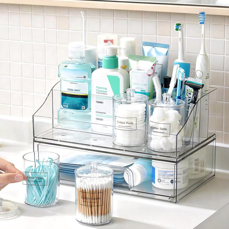 Vtopmart 6 PCS Bathroom Countertop Organizer Sets