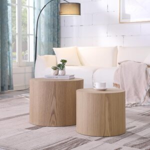 Small Round Coffee Table Nesting En...